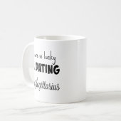 Sie sind, also glücklich verabredete zu sein einen kaffeetasse (Vorderseite Links)