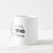 Sie sind, also glücklich verabredete zu sein einen kaffeetasse (Vorderseite Links)