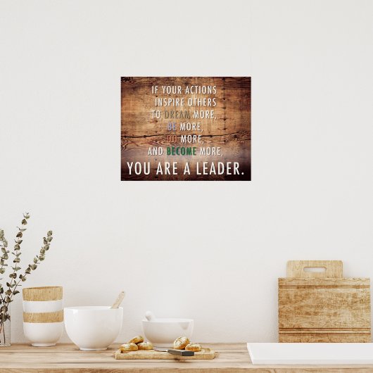 Sie sind Anführer Poster (Küche)