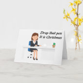 SIE SIND ANGENOMMEN WORTBEZOGENE CHRISTMAS KARTE (Gelbe Blume)