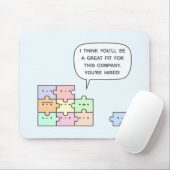 Sie sind angestellt! mousepad (Mit Mouse)