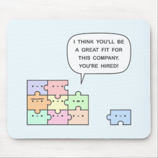 Sie sind angestellt! mousepad