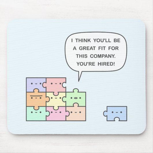 Sie sind angestellt! mousepad (Vorne)