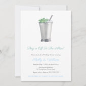 Sie sind auf dem Weg zum Altar-Rennen-Polterabend Einladung (Vorderseite)