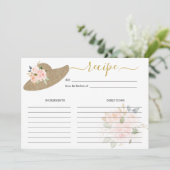 Sie sind auf der Altar-Brautparty-Rezept-Karte Einladung (Stehend Vorderseite)