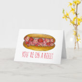 Sie sind auf einer (Lobster) Roll Glückwunschkarte Karte (Gelbe Blume)