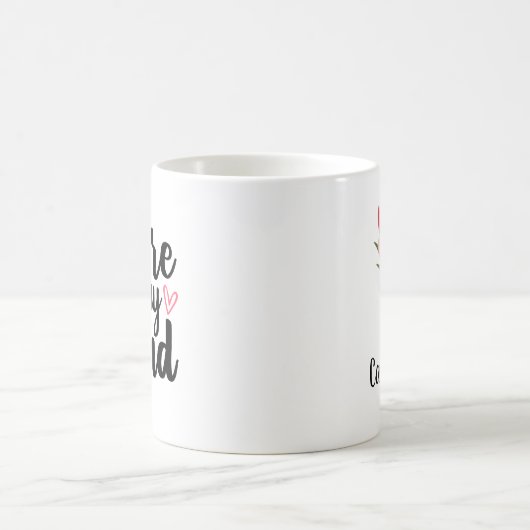 Sie sind auf meinem Geist personalisiert Kaffeetasse (Mittel)