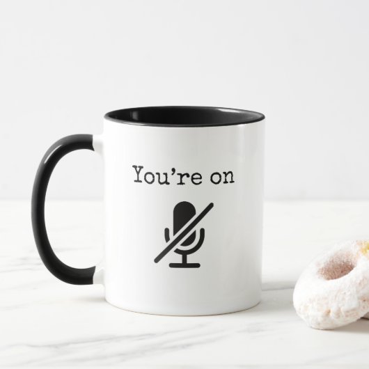 Sie sind auf Mute Funny Mug Tasse (Mit Donut)