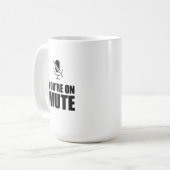 Sie sind auf Mute - Zoom Call Spaß Kaffeetasse (Vorderseite Links)