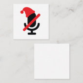 Sie sind auf stumm Mikrofon Urlaub Flat Note Card Mitteilungskarte (Vorne/Hinten)