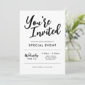 SIE SIND AUFGELADEN, Sonderveranstaltungen zu eröf Einladung (Stehend Vorderseite)