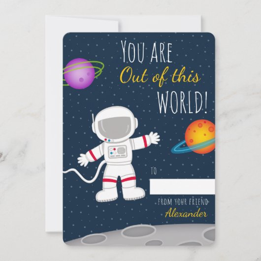 Sie sind aus diesem Valentinunterricht der Welt (Vorderseite)