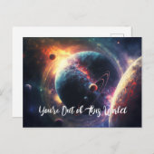 Sie sind aus diesem WelGalaxie-Weltraumuniversum Postkarte (Vorne/Hinten)