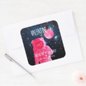 Sie sind aus dieser Welt Valentine Quadratischer Aufkleber (Umschlag)