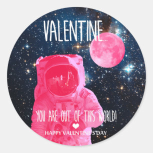Sie sind aus dieser Welt Valentine Runder Aufkleber
