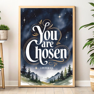 Sie sind auserwählte christliche Wandkunst für Fra Poster