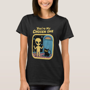 Sie sind ausgewählt eine Alien Black Cat Vintag Re T-Shirt