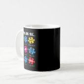 Sie sind Autismus Bewusstsein Puzzle Bible Verses  Kaffeetasse (Vorderseite Links)