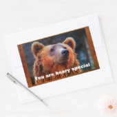 Sie sind Bärenspezialportrait Rechteckiger Aufkleber (Umschlag)