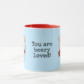 Sie sind beary geliebte Tasse. Niedliche Tasse mit (Zentrum)