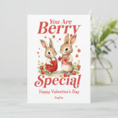 Sie sind Beerenspezial Vintager Valentinstag Feiertagskarte (Stehend Vorderseite)