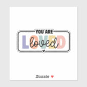 Sie sind begeistert von der psychischen Gesundheit Aufkleber (Blatt)