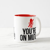 Sie sind bei Mute Funny virtuelles Online-Angebot Zweifarbige Tasse (VorderseiteRechts)