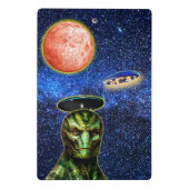 SIE SIND BEREITS HIER - REPTILIAN Design Collectio Mini Klemmbrett (Rückseite)