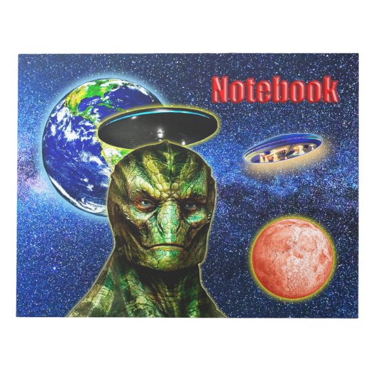 SIE SIND BEREITS HIER - REPTILIAN Design Collectio Notizblock (Vorderseite)