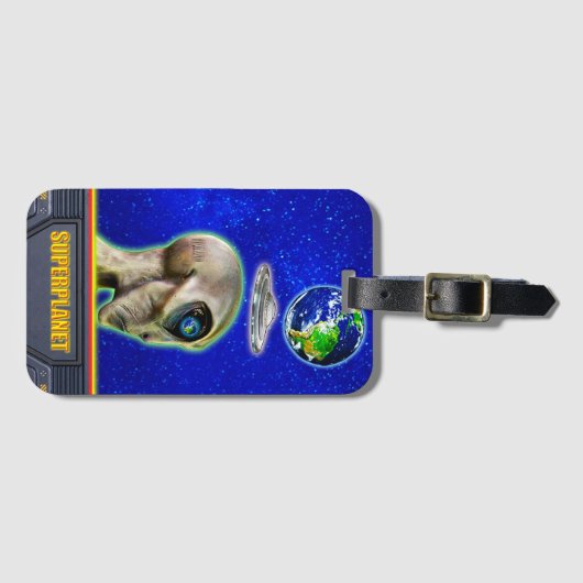 SIE SIND BEREITS HIER - SUPERPLANET Design sammeln Gepäckanhänger (Vorderseite (Horizontal))