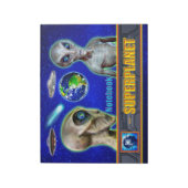 SIE SIND BEREITS HIER - SUPERPLANET Design sammeln Notizblock (Rotiert)