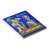 SIE SIND BEREITS HIER - SUPERPLANET Design sammeln Notizblock (angewinkelt)