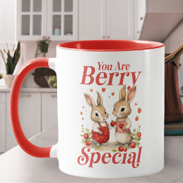 Sie sind Berry Special Bunnies und Herz Tasse