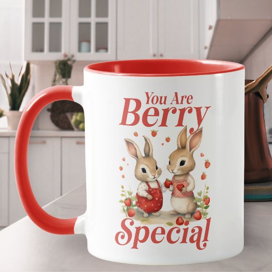 Sie sind Berry Special Bunnies und Herz Tasse