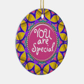 Sie sind besondere Wünsche Keramik Ornament (Rechts)