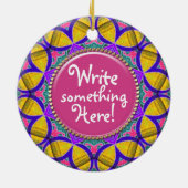 Sie sind besondere Wünsche Keramik Ornament (Hinten)