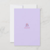 Sie sind besonders | Niedliche Einhorn-Valentinsta Dankeskarte (Rückseite)