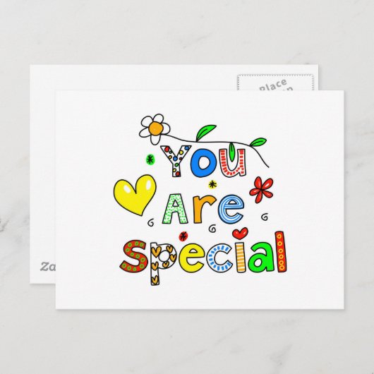 Sie sind besonders postkarte (Vorne/Hinten)