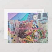 Sie sind brilliante und lustige Collage Postcard Postkarte (Vorne/Hinten)