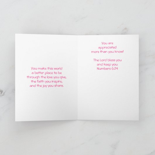 Sie sind dankbar karte (Innenseite)