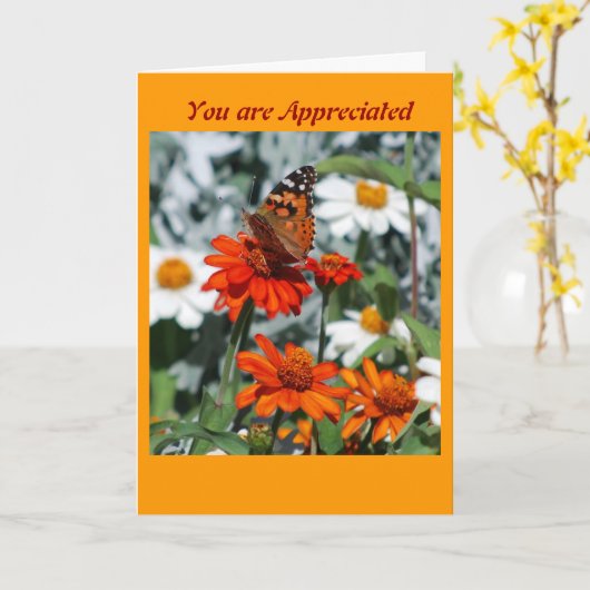 Sie sind dankbar karte (Gelbe Blume)