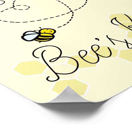 Sie sind das Art Print Poster der Biene (Ecke)