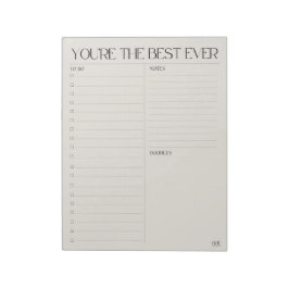 Sie sind das beste, das je 11" x 8,5" Notepad - 40 Notizblock
