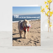 Sie sind das beste Weihnachtsgeschenk aller Zeiten Karte (Gelbe Blume)