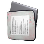 Sie sind das Geschenk - Selbst-Liebe Inspiration G Laptopschutzhülle (Vorderseite Links)