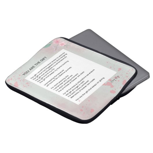 Sie sind das Geschenk - Selbst-Liebe Inspiration G Laptopschutzhülle (Vorne Oben)