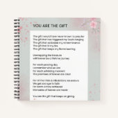 Sie sind das Geschenk - Selbst-Liebe Inspiration G Notizblock (Vorderseite)