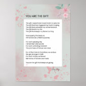 Sie sind das Geschenk - Selbst-Liebe Inspiration G Poster (Vorne)