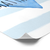 Sie sind das Kinderzimmer des Blue Heart Baby Boys Poster (Ecke)