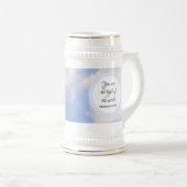 Sie sind das Licht der Welt Bibel Verse Blue Bierglas (VorderseiteRechts)